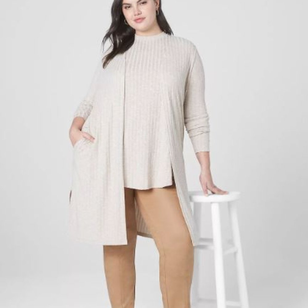 Sparkle Lane Bryant Classic Open-Front Duster - image 1